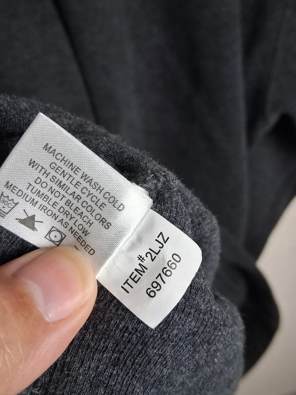 Orvis Men XL Gray Cotton Signature Luxe 1/4 Zip Mock Neck Pullover Knit Sweater